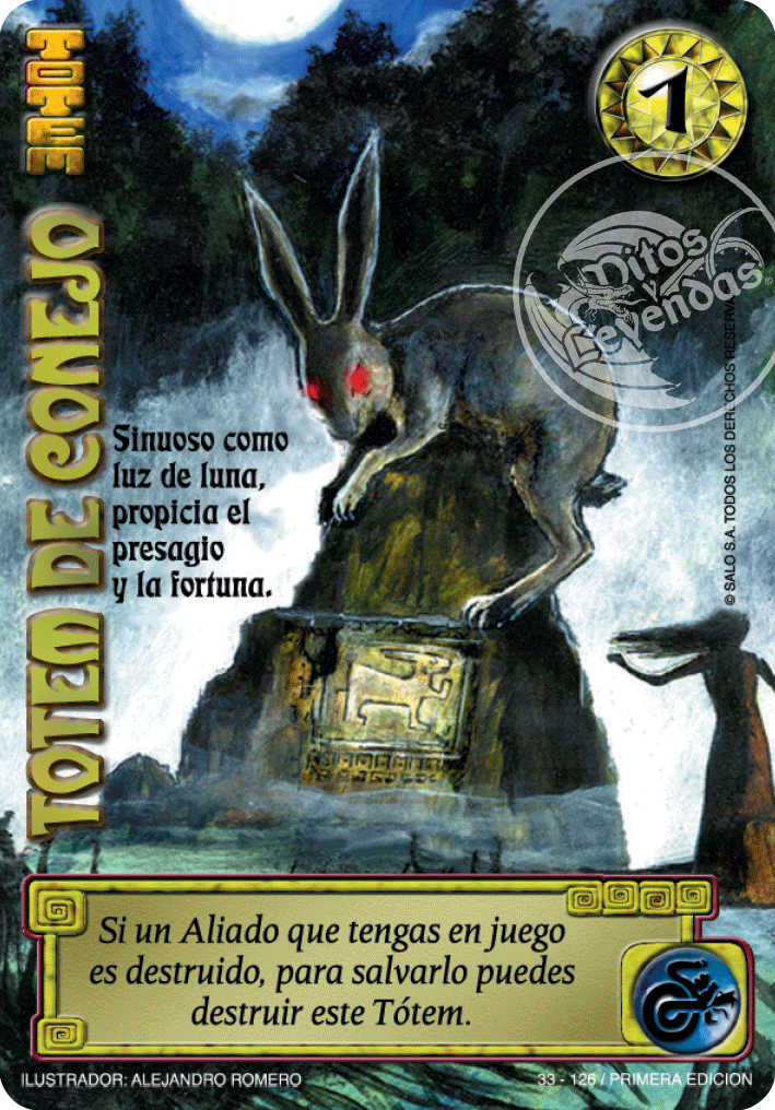 Totem de Conejo — CC - La Ira del Nahual