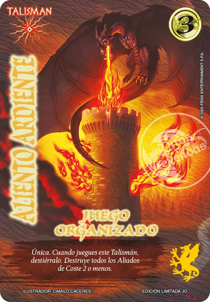 Aliento Ardiente — Juego Organizado